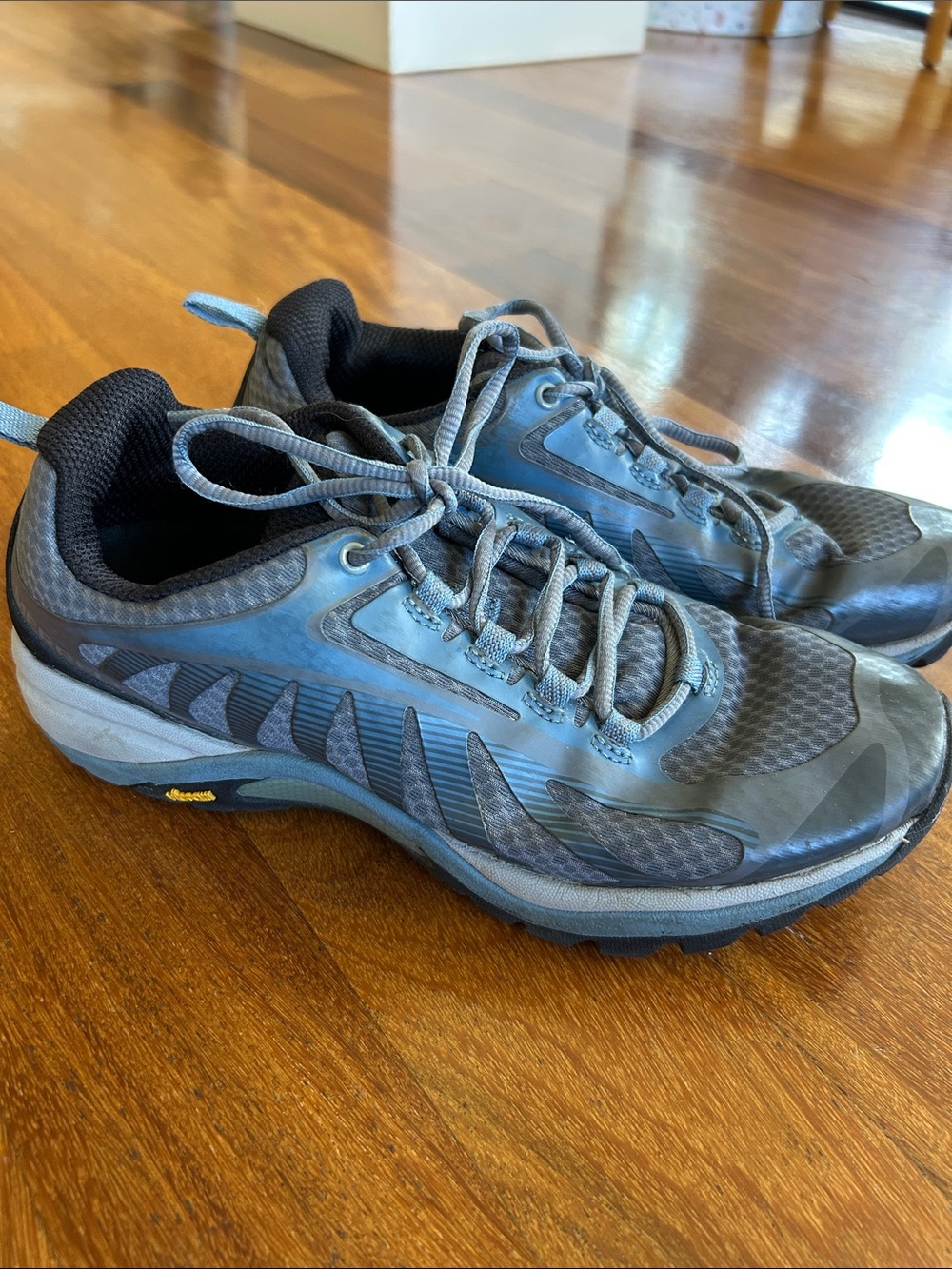 Women’s 7W Merrell Trail Running Shoes - Gray/Blue